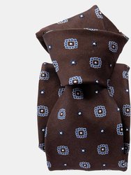 Casablanca Espresso Mogador Jacquard Tie - Espresso