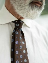 Casablanca Espresso Mogador Jacquard Tie