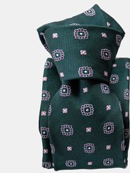 Casablanca Pine Mogador Jacquard Tie - Pine