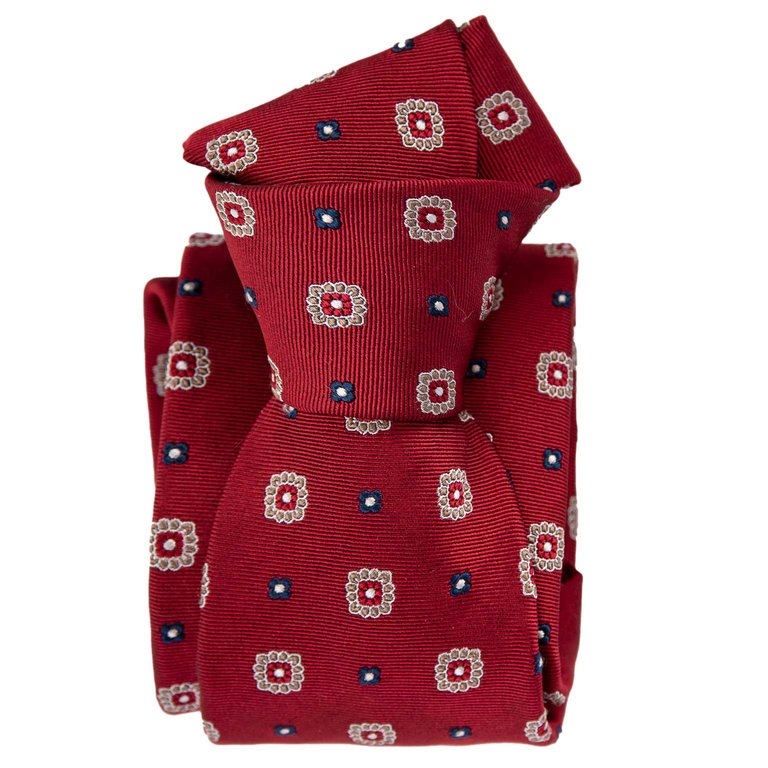 Casablanca - Ruby Mogador Jacquard Tie - Ruby