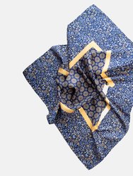 Caserta Blue & Yellow Silk Neckerchief