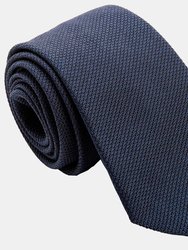 Cavour Dark Navy Silk Grenadine Tie