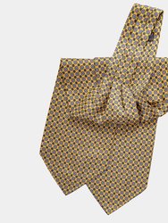 Corbara Yellow Silk Ascot Cravat Tie