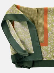 Deruta Lime Silk Neckerchief