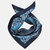 Deruta Ocean Blue Silk Neckerchief - Ocean