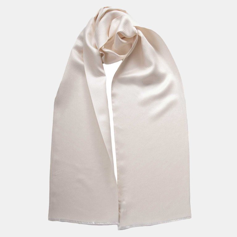 Elizabetta Grey Silk Dress Scarf - Tubular - Made in Italy