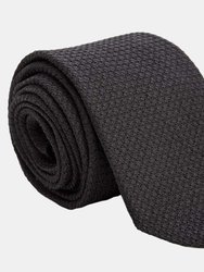 Ducale - Black Silk Grenadine Tie