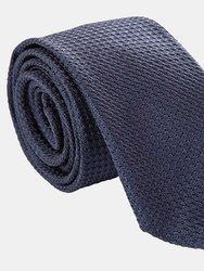 Ducale Navy Blue XL Silk Grenadine Tie - Navy Blue