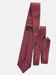Empoli - Garnet Printed Silk Tie