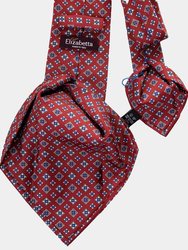 Empoli - Garnet XL Printed Silk Tie