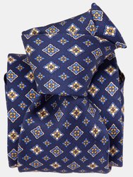 Empoli Navy XL Printed Silk Tie