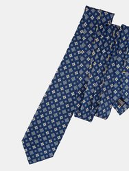 Empoli Navy XL Printed Silk Tie