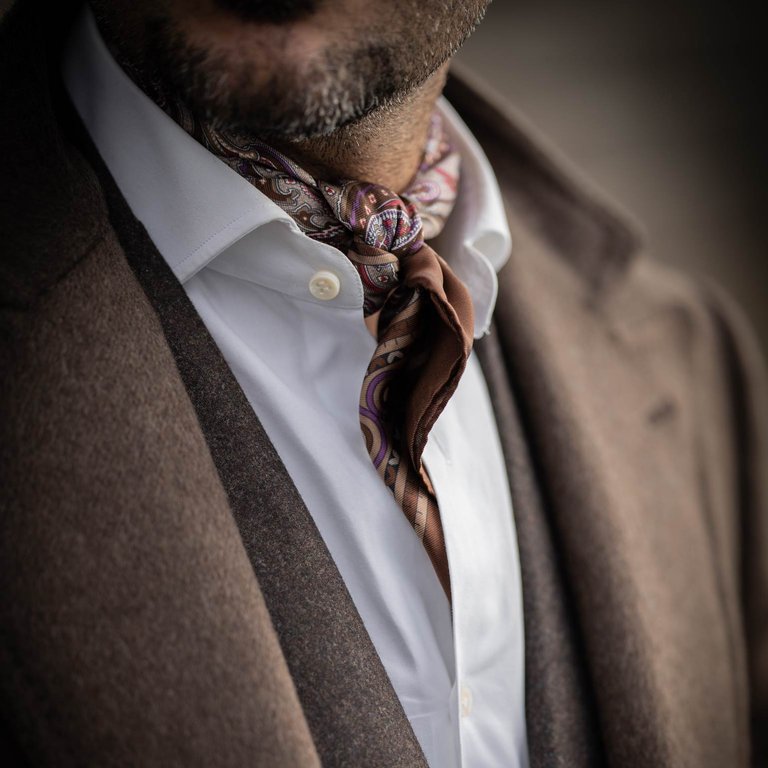 Espada - Silk Neckerchief - Chocolate