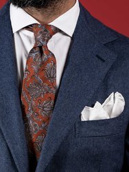 Firenze Rust XL Printed Silk Tie