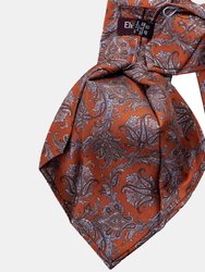 Firenze Rust XL Printed Silk Tie