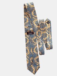 Firenze Yellow Printed Silk Tie