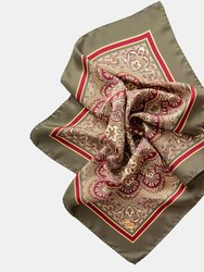 Frascati Olive Silk Neckerchief