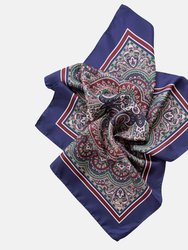 Frascati Royal Blue Silk Neckerchief