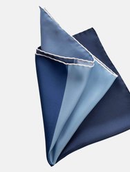 Italo Marine Large Silk Pocket Square - Marine