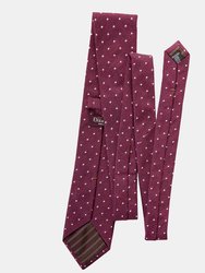 Mattei Burgundy Silk Grenadine Tie