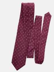 Mattei Burgundy XL Silk Grenadine Tie