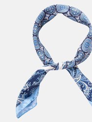 Messina Azure Silk Neckerchief