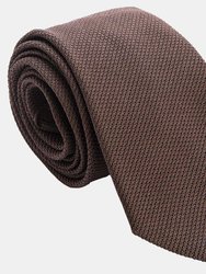 Mocha Brown Silk Grenadine Tie