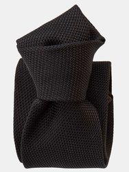 Nero Silk Grenadine Tie - Black