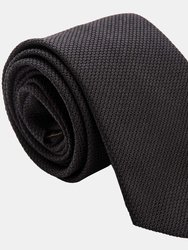 Nero XL Silk Grenadine Tie - Black