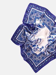 Parigi Blue Silk Foulard