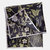 Pavone Black Silk Pocket Square