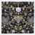 Pavone Black Silk Pocket Square