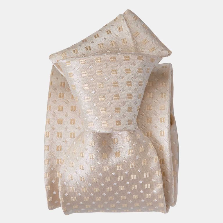 Prosecco Champagne Silk Jacquard Tie - Champagne