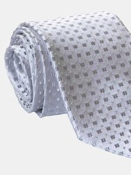 Prosecco - Silver Silk Jacquard Tie