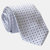 Prosecco Silver XL Silk Jacquard Tie - Silver