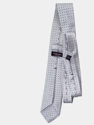 Prosecco Silver XL Silk Jacquard Tie