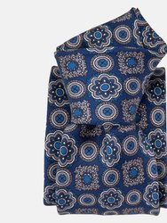 Ravenna Royal Blue XL Printed Silk Tie