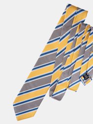 Romano Yellow XL Silk Jacquard Tie