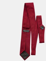 Rosso Dark Red XL Silk Grenadine Tie