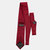 Rosso Dark Red XL Silk Grenadine Tie