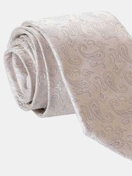 Sambuco Champagne Silk Jacquard Tie