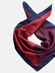 Sardo Silk Neckerchief - Red / Navy