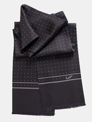 Savona Black Silk Opera Scarf