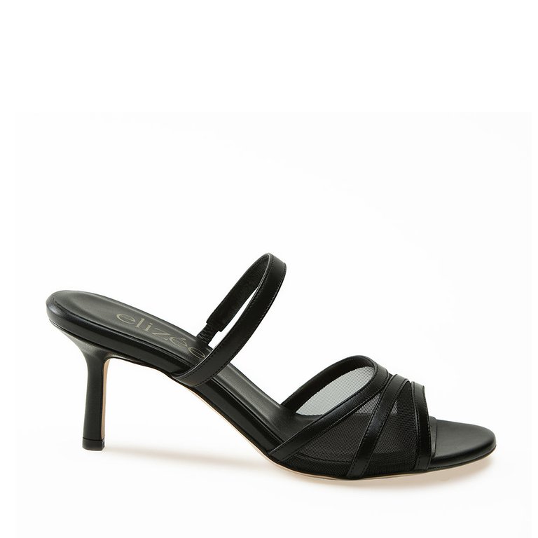 Crystal Sandal - Black - Black