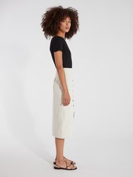 Karina Corduroy Midi Skirt