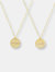 14K Gold Reversible "Mama Earth" Disc - Gold