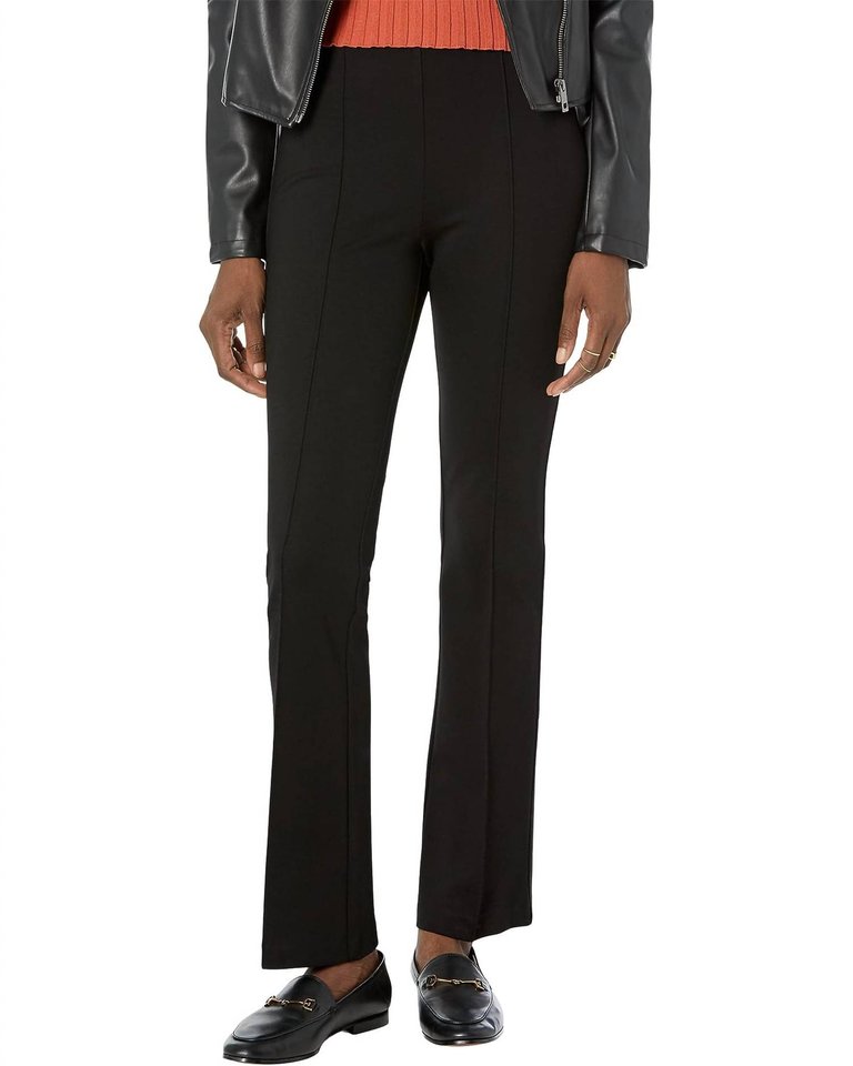 Ponte Pull On Pant In Black - Black