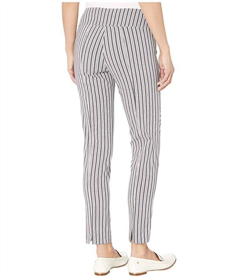 Ship Shape Pull-On Pants With Back Slit Detail