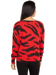 Well Red Boatneck Sweater