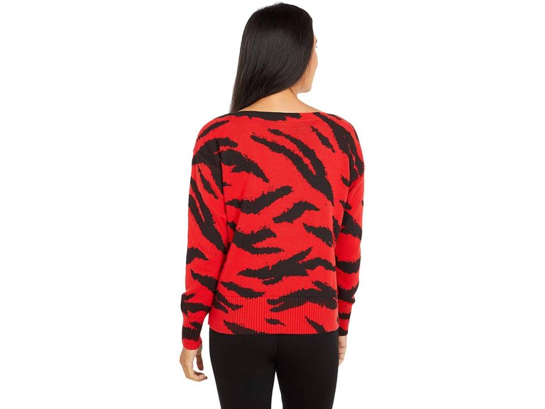 Well Red Boatneck Sweater
